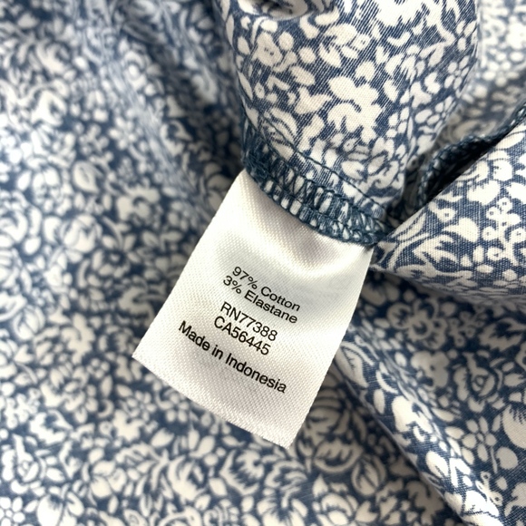 J. Crew S/L Floral Halter Style Stretch Blouse Top - Picture 6 of 8